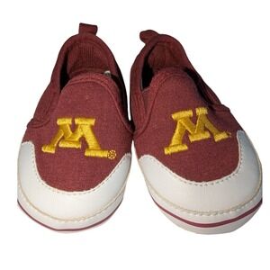 Minnesota Golden Gophers Baby Shoes Crib Moccasins Toddler Slip On Size 3